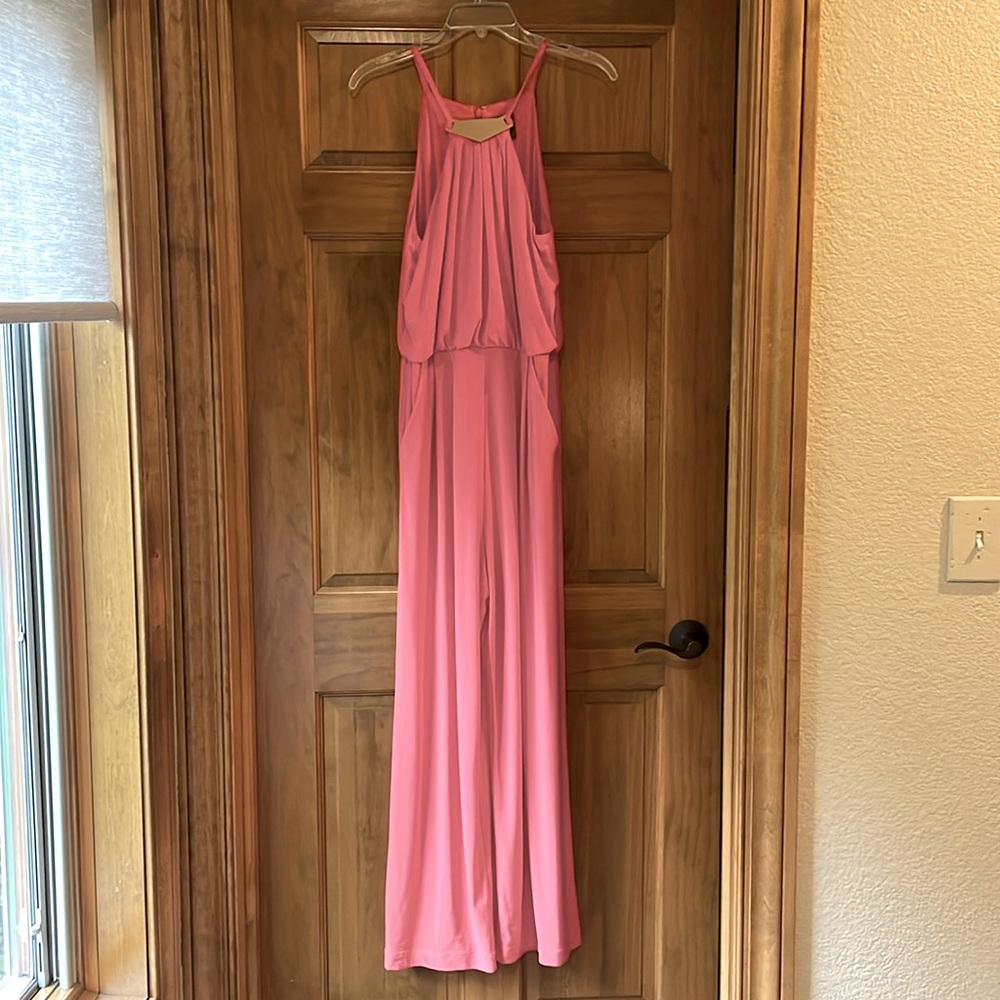 Peach Vince Camino wide long pant jumpsuit